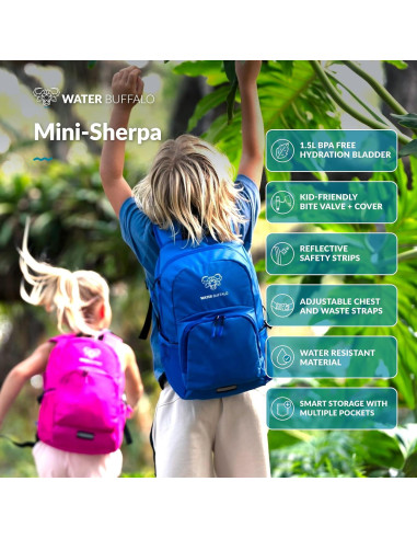 Mochila de Hidratación Water Buffalo Mini Sherpa 18L para Niños