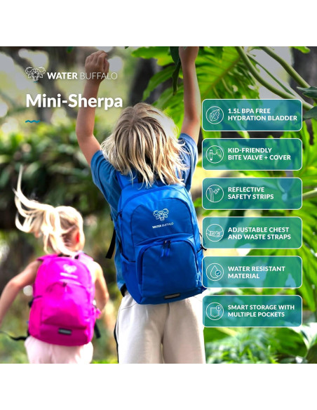 Mochila de Hidratación Water Buffalo Mini Sherpa 18L para Niños