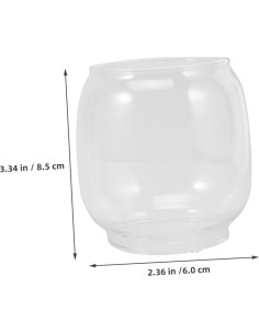 Pantallas de Lámpara de Vidrio IMIKEYA 4 Pcs Reemplazo 8.5cm 2