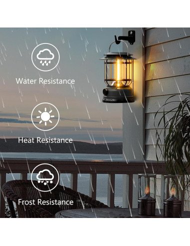 Linterna Solar LED KUNDGLA 1500LM Recargable 3Pack Negra