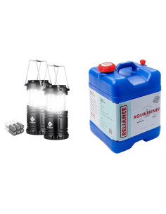 Paquete de 2 Linternas LED Etekcity + Contenedor Agua 26.5L