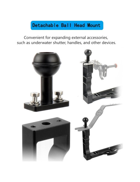 Soporte de Bandeja de Manija de Aluminio DIVJINGHAO para Buceo