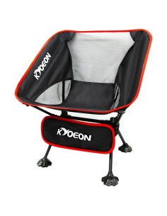 Silla de Camping Plegable KYOEON Ultraligera 150kg Negra