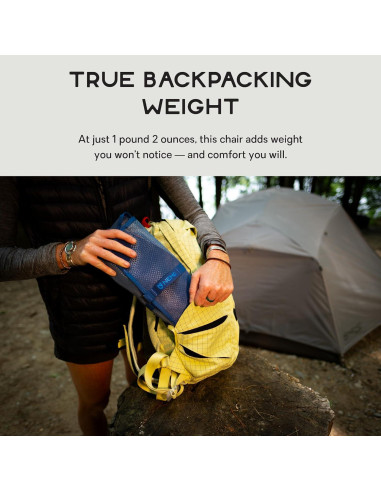 Silla de senderismo reclinable NEMO Moonlite Elite - Gris