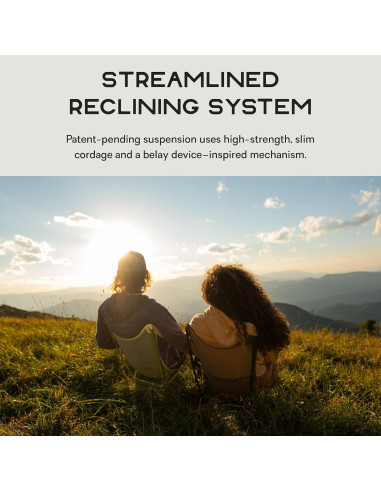 Silla de senderismo reclinable NEMO Moonlite Elite - Gris