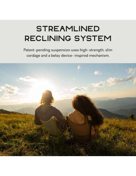 Silla de senderismo reclinable NEMO Moonlite Elite - Gris