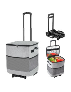 Enfriador Rodante Suave ZHJINGYU 40L Plegable con Ruedas