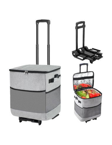 Enfriador Rodante Suave ZHJINGYU 40L Plegable con Ruedas