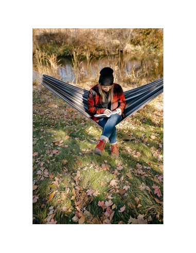 Hamaca de Viaje Stansport de Algodón 198x78 cm Gris