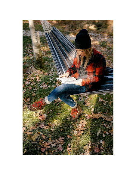 Hamaca de Viaje Stansport de Algodón 198x78 cm Gris Hamaca de Viaje Stansport de Algodón 198x78 cm Gris