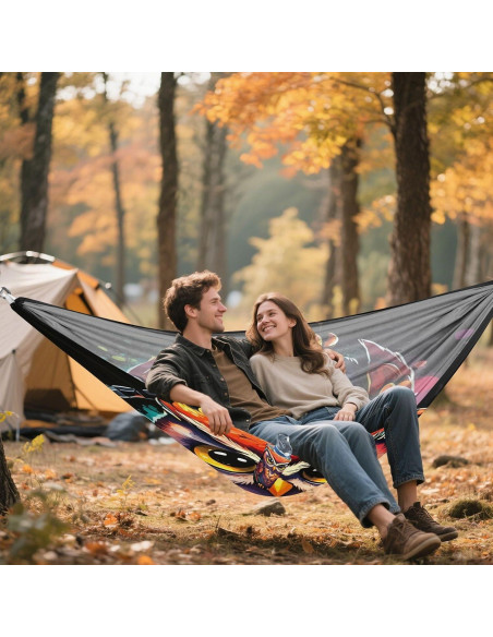 Hamaca Portátil DUOBU para Camping 289.56x137.67cm 150kg