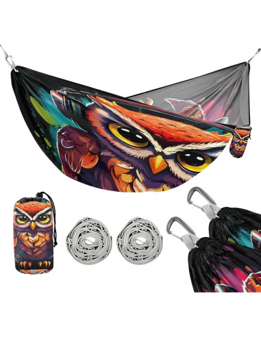 Hamaca Portátil DUOBU para Camping 289.56x137.67cm 150kg