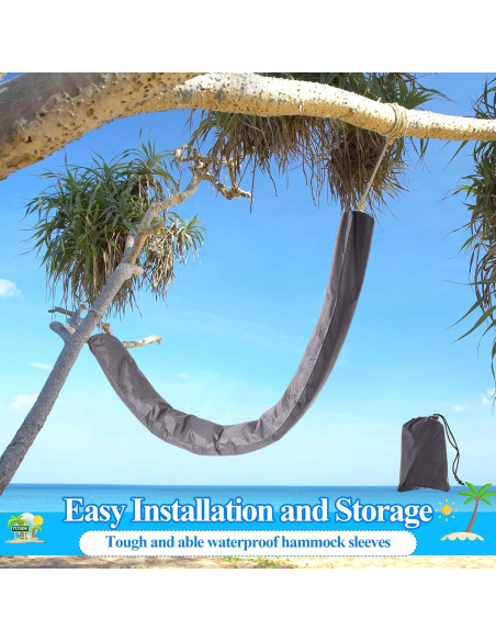Funda Impermeable para Hamaca GliCraft 2 Pcs 356x24 cm Gris