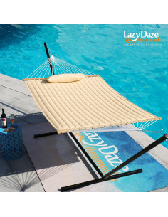 Hamaca Acolchada Doble Lazy Daze 12FT para 2 Personas Lino 2