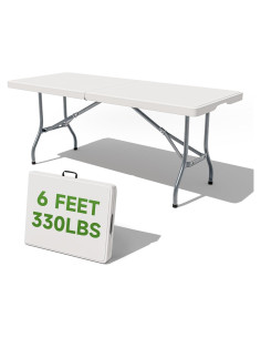 Mesa Plegable Ortus Collective 180x70cm 150KG Blanco