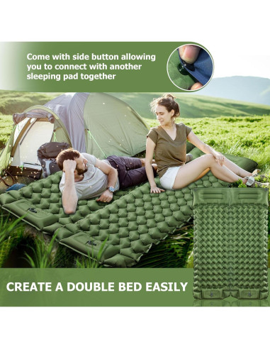 Colchoneta Inflable Ultraligera Toncoke TCISPGN018 con Almohada