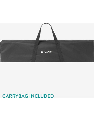 Mesa de Camping Plegable Navaris de Bambú 80x65 cm