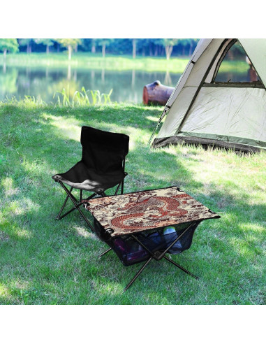 Mesa de Camping Plegable Msyxl 60x40cm, Ligera y Compacta