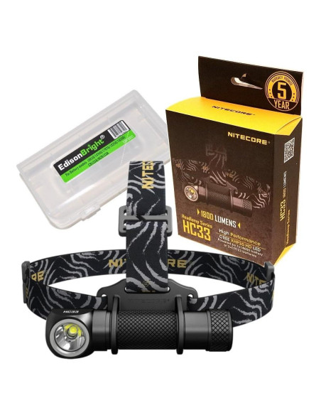 Linterna Frontal Nitecore HC33 1800 Lúmenes CREE XHP35 IP68