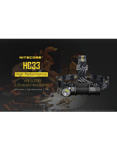 Linterna Frontal Nitecore HC33 1800 Lúmenes CREE XHP35 IP68 2