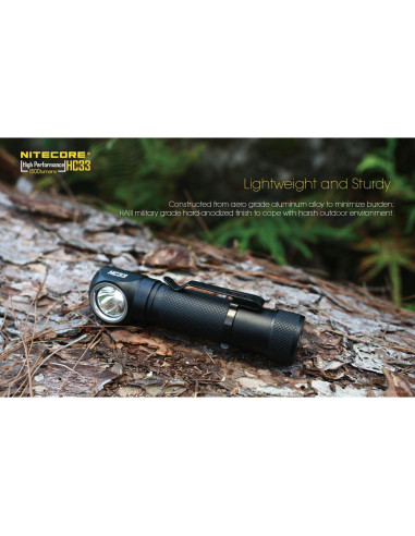Linterna Frontal Nitecore HC33 1800 Lúmenes CREE XHP35 IP68