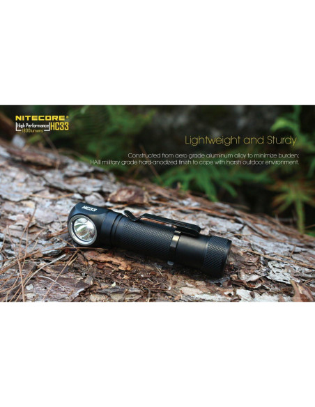 Linterna Frontal Nitecore HC33 1800 Lúmenes CREE XHP35 IP68