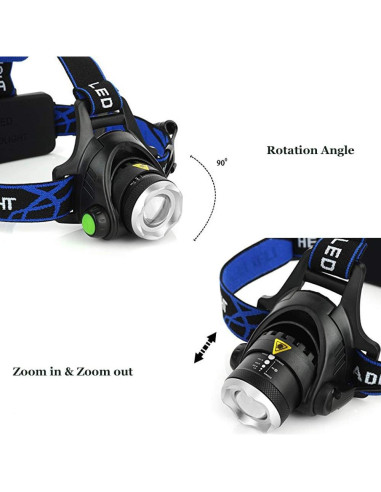 Linterna Frontal LED Multicolor 4 en 1 GaiGaiMall 800 Lúmenes