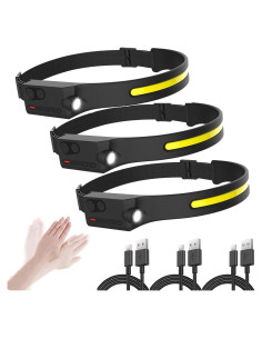 Linterna Frontal LED Recargable Pristar 350 Lúmenes 5 Modos