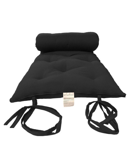 Futón Japonés D&D Algodón/Espuma 203x76x7.6 cm Negro Futón Japonés D&D Algodón/Espuma 203x76x7.6 cm Negro