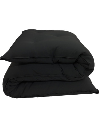 Futón Japonés D&D Algodón/Espuma 203x76x7.6 cm Negro