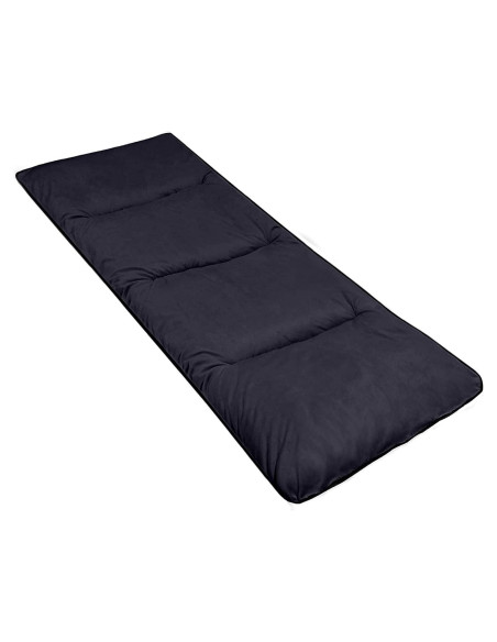 Almohadilla Plegable REDCAMP 190x76cm Terciopelo Negro 3.8cm