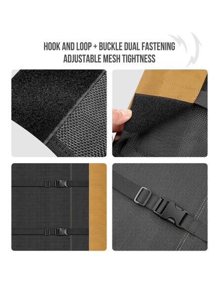 Cama Elevada para Perros OneTigris Pequeña Marrón con Malla Transpirable