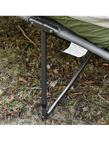 Cama de Camping Plegable Outsunny para 2 Personas con Saco de Dormir