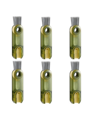 6 Pcs Cepillo de Limpieza Multifuncional Mobacfy Verde