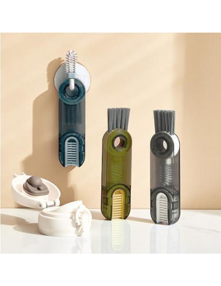 6 Pcs Cepillo de Limpieza Multifuncional Mobacfy Verde