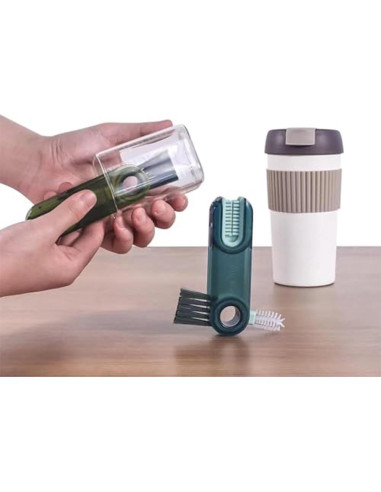 6 Pcs Cepillo de Limpieza Multifuncional Mobacfy Verde