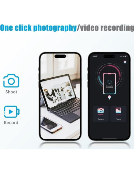 Cámara Endoscópica 2 en 1 Lukzaten 5M para iPhone y Android