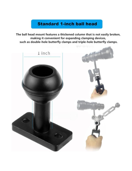 Soporte de Bandeja de Manija de Aluminio DIVJINGHAO para Buceo