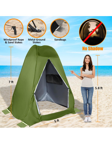 Tienda de Privacidad Pop Up Uninetic 2.13m Alta Camping