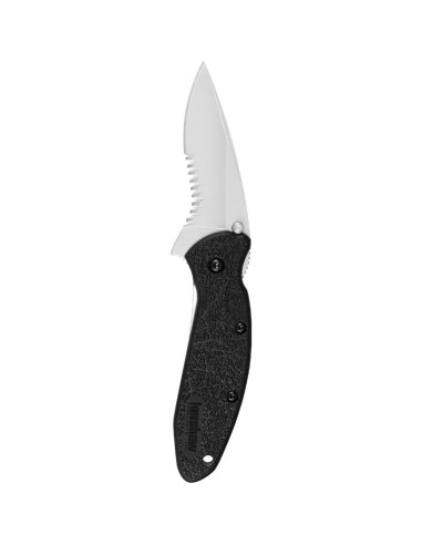 Cuchillo de bolsillo Kershaw 1620ST Scallion negro serrado