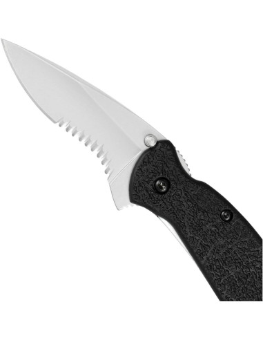 Cuchillo de bolsillo Kershaw 1620ST Scallion negro serrado