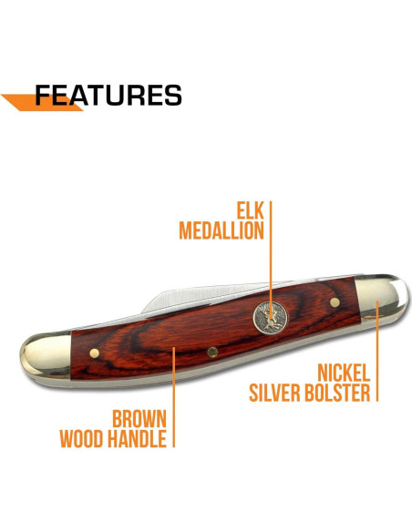 Cuchillo Plegable Elk Ridge ER-323W 7 cm Acero Inoxidable