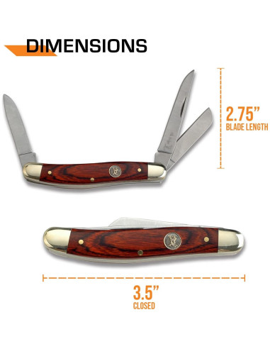 Cuchillo Plegable Elk Ridge ER-323W 7 cm Acero Inoxidable