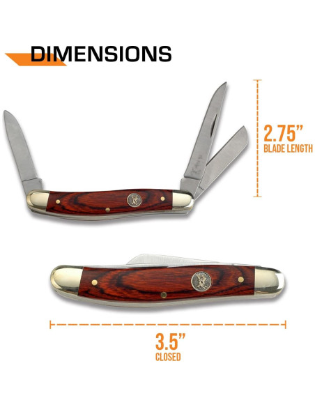 Cuchillo Plegable Elk Ridge ER-323W 7 cm Acero Inoxidable