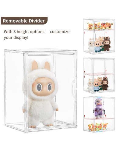 Caja de Exhibición Acrílica Grande Lifelongpal con Divisor Removible