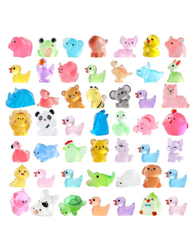 60 Figuras Miniatura Luminosa de Resina DIYDEC para Decoración