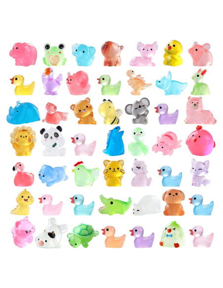 60 Figuras Miniatura Luminosa de Resina DIYDEC para Decoración