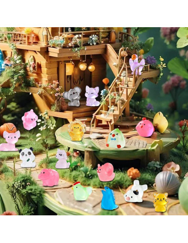 60 Figuras Miniatura Luminosa de Resina DIYDEC para Decoración