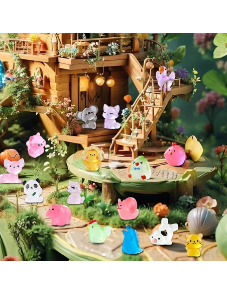 60 Figuras Miniatura Luminosa de Resina DIYDEC para Decoración
