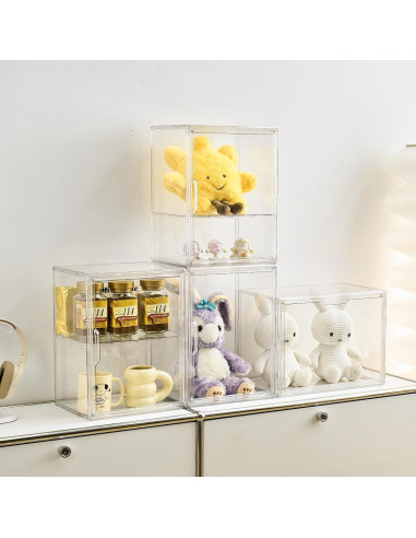 Caja de Exhibición Acrílica Grande Lifelongpal con Divisor Removible